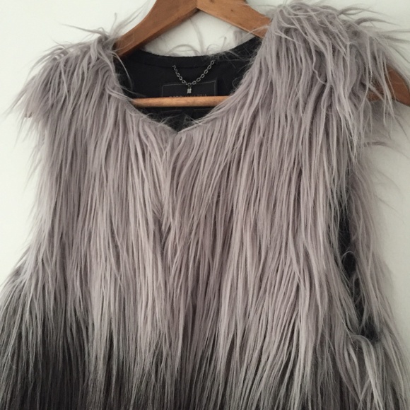 BCBGMAXAZRIA Bonni Ombre Faux Fur Vest - Picture 5 of 16